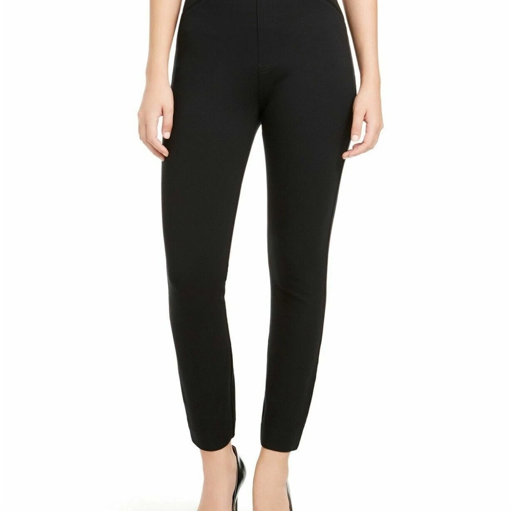 Spanx NEW Black Back Seam Skinny Pull On Pants Size Medium